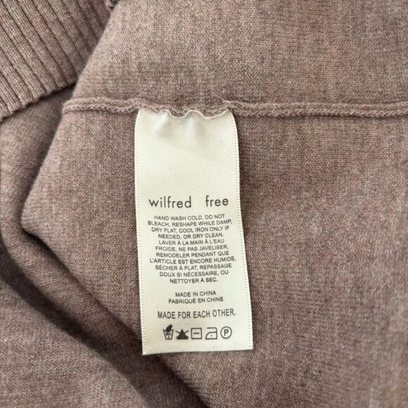 Wilfred Free Aritzia Souvenir Sweater Oversized V-neck pullover Women's Size 3 - Picture 6 of 9